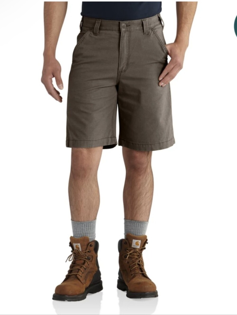 Carhartt Men's Olive Work Shorts - Classic Utility Style
